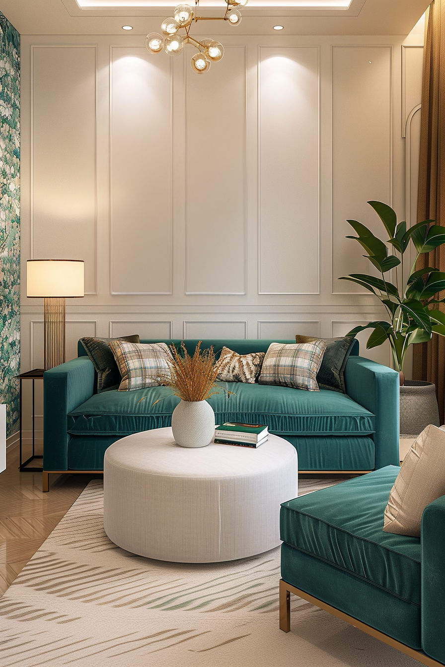 living per creato da INTELLIGENZA ARTIFICIALE E esperto INTERIOR DESIGNER